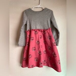GAP Gray and Pink A-Line Casual Dress size 5
